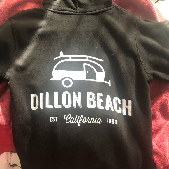 Dillon beach camper logo black hoodie - Picture 2 of 3